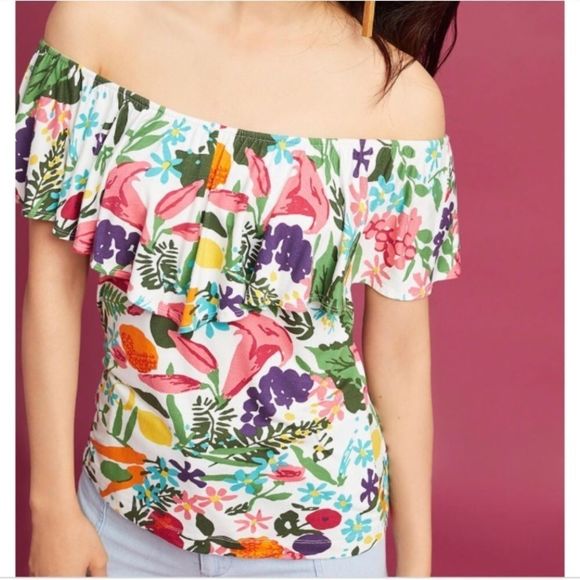 Postmark Cassandra Off The Shoulder Top NWT Large - Picture 6 of 11